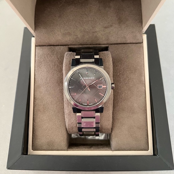 Burberry Accessories - Burberry Watch The City Gunmetal BU9007 38mm unisex